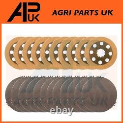 10 Brake Disc + 12 Intermediate Plate Set for JCB 525-67 526 526-55 Telehandler