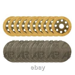 10 Brake Disc + 12 Intermediate Plate Set for JCB 525-67 526 526-55 Telehandler