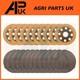 10 Brake Disc 12 Intermediate Plate Set for JCB 540-120 540-140 540 Telehandler