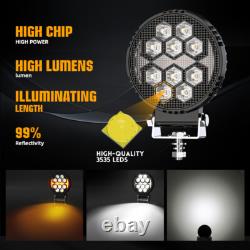 10x Led Lights For JCB Telehandler Loader Loadall Headlight Strobe DRL 12V 24V