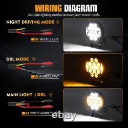 10x Led Lights For JCB Telehandler Loader Loadall Headlight Strobe DRL 12V 24V