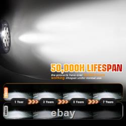 10x Led Lights For JCB Telehandler Loader Loadall Headlight Strobe DRL 12V 24V