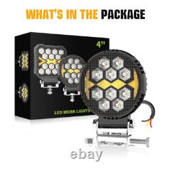10x Led Lights For JCB Telehandler Loader Loadall Headlight Strobe DRL 12V 24V