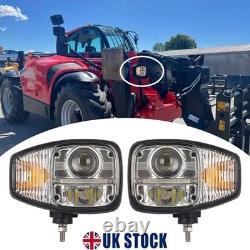 2X LED Work Light For MANITOU MLT MHT MT Series Telehandler Skid Loaders MT 1840