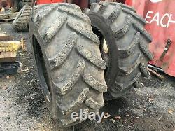 2x JCB 15.5/80-24 telehandler tyres jcb loadall
