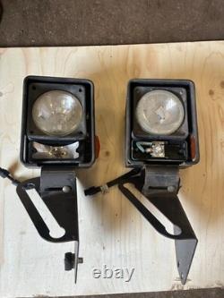 2x JCB HEAD LAMPS LEFT HANDED SPARES REPAIRS UNTESTED TELEHANDLER £150+VAT