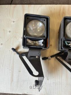 2x JCB HEAD LAMPS LEFT HANDED SPARES REPAIRS UNTESTED TELEHANDLER £150+VAT