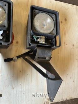 2x JCB HEAD LAMPS LEFT HANDED SPARES REPAIRS UNTESTED TELEHANDLER £150+VAT