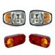 4 PCS Headlight Headlamp &Rear Tail Light JCB Telehandler Telescopic Forklift