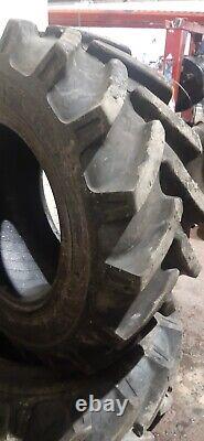 4 x JCB Sitemaster 15.5 80 24 tyres Loader/telehandler Tyre -75% tread