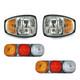 4PCS Headlamp Headlight & Rear Tail Light JCB Telehandler Telescopic Forklift