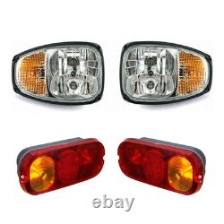 4PCS Headlight Headlamp &Rear Tail Light JCB Telehandler Telescopic Forklift