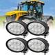 4PCS LED Flood Work Lights 700/50193 Replacement For JCB Fastrac Telehandler