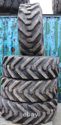 4x Michelin 400/80-24 Industrial Tires for JCB Telehandler, Loadall, and Forklif