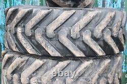 4x Michelin 400/80-24 Industrial Tires for JCB Telehandler, Loadall, and Forklif