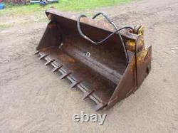 7ft 4 in 1 front loader bucket on pin and cone brackets, telehandler, matbro, JCB