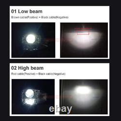 9 inch E9 Pair LED Headlights RHD OEM 70050193 For JCB Fastrac Telehandler