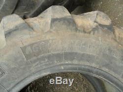#B0927A 2 x Michelin XMCL 460/70R24 (17.5R24) tyres Telehandler JCB Matbro Merlo