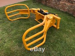 Bale Grab/squeeze With Jcb Compact Brackets Telehandler Teleporter