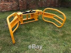 Bale Grab/squeeze With Jcb Compact Brackets Telehandler Teleporter