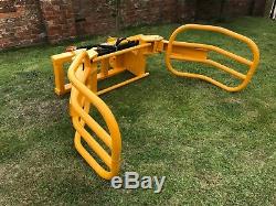 Bale Grab/squeeze With Jcb Compact Brackets Telehandler Teleporter