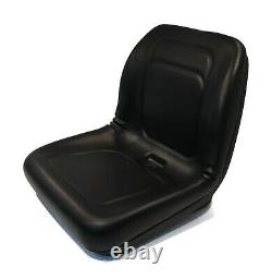 Black High Back Seat for Genie GTH-844, GTH-1056 Telehandlers & JCB 930 Forklift