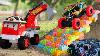 Diy Tractor Trolley Poli Crane Truck Making A Colorful Lego Stairs Kudo Truck Toys