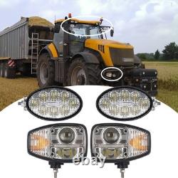 E9 For JCB Fastrac Telehandler LED Headlights Right Hand Driver and Cab Light
