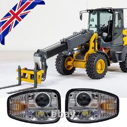 E9 LED Headlights Left and Right RHDFor JCB Fastrac Telehandler John Deere