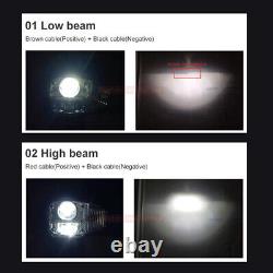 E9 Pair 82W 9 inch LED Headlights DRL and Indicator for JCB Fastrac Telehandler