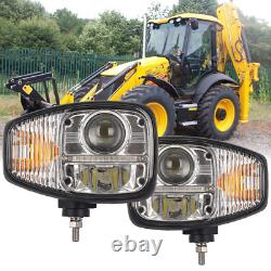 E9 Pair LED Headlights DRL and Indicator For JCB Fastrac Telehandler 70050193