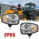 E9 Pair LED Headlights Left and Right DRL For JCB Telehandler 540-140, 540-170