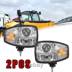 E9 Pair LED Headlights Left and Right For JCB Telehandler 540-140, 540-170