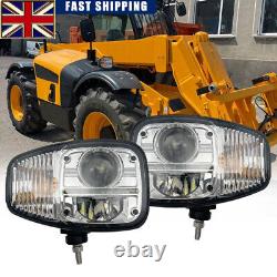 E9 Pair LED Headlights Left and Right OEM 70050193 For JCB Fastrac Telehandler