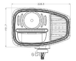 E9 Pair LED Headlights Left and Right OEM 70050193 For JCB Fastrac Telehandler