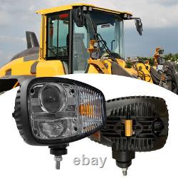 E9 Pair LED Headlights Left and Right OEM 70050193 RHD For Volvo JCB Loader