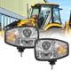 E9 Pair LED Headlights RHD OEM 70050193 For Volvo JCB Loader L50C, L50B, 530,1000