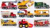 Fire Trucks Tractor Crane Trucks Garbage Truck Excavators Toy Cars Open The New Toy Car Box A 2 485