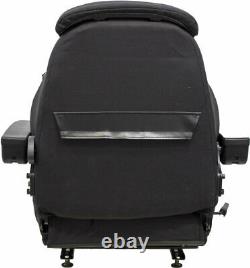 Fits JCB Telehandler Seat Assembly Fits Various Models Black Cloth