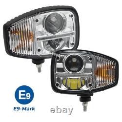 For JCB Fastrac Vibromax VM Tractor LH RH LED Front Headlight Headlamp