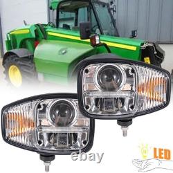 For JCB John Deere 3200 3215 3220 3400 3415 3420 Telehandler Pair Head Light