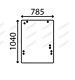 For JCB TELEHANDLER 520 525 530 540 WINDSHIELD FLAT NON-TINTED WINDSCREEN