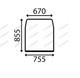 For JCB TELEHANDLER 520 525 WINDSHIELD WINDSCREEN FLAT TINTED