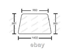 For JCB TELEHANDLER SIDE WINDOW RIGHT FLAT TINTED