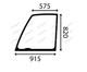 For JCB TELEHANDLER UPPER DOOR WINDOW LEFT FLAT TINTED 535-95 540-140 180