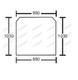 For JCB TELEHANDLER WINDSCREEN CURVED TINTED 520 530 532 533 535 537 540