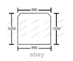 For JCB TELEHANDLER WINDSCREEN Curved 520 530 532 533 535 537 540