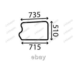 For JCB Telehandler Door Bottom Glass 520 530 531 533 535 536 537 540 541