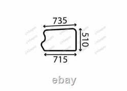 For, JCB Telehandler LOWER DOOR WINDOW LEFT FLAT NON-TINTED 526,531,535,540