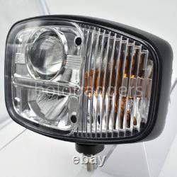 For JCB Telehandler Loader Loadall Pair LED Headlight Lights Head Wired Headlamp
